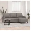 Image de Canapé à 3 places avec repose-pieds Taupe 180 cm Tissu3201044