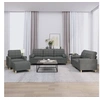 Image de Ensemble de canapés 4 pcs coussins gris foncé tissu3201267