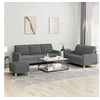 Image de Ensemble de Canapés avec Coussins 3 pcs, Canapés avec Accoudoirs et Dossier, Ensemble de Meubles avec Repose-pied 3201315