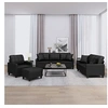 Image de 4-delige Loungeset met kussens kunstleer zwart3201353