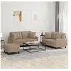 Image de 3-delige Loungeset met kussens kunstleer cappuccinokleurig3201377
