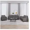 Image de Ensemble de canapés 3 pcs avec coussins Gris Similicuir3201400