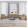 Image de Ensemble de canapés 3 pcs avec coussins Cappuccino Similicuir3201402