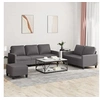 Image de Ensemble de canapés 3 pcs avec coussins Gris Similicuir3201425