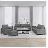 Image de Ensemble de canapés 4 pcs avec coussins Gris foncé Tissu3201437