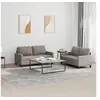 Image de Ensemble de canapés 2 pcs avec coussins Taupe Tissu3201451