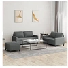 Image de Ensemble de Canapés avec Coussins 3 pcs, Canapés avec Accoudoirs et Dossier, Ensemble de Meubles avec Repose-pied 3201453