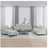 Image de Ensemble de canapés 4 pcs avec coussins Gris clair Velours3201486