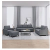 Image de Ensemble de canapés 4 pcs avec coussins Gris foncé Velours3201487
