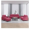 Image de Ensemble de canapés 4 pcs avec coussins Rouge bordeaux Velours3201490