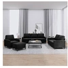 Image de Ensemble de canapés 4 pcs avec coussins Noir Velours3201491