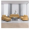 Image de Ensemble de canapés 4 pcs avec coussins Marron Velours