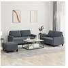 Image de Ensemble de Canapés avec Coussins 3 pcs, Canapés avec Accoudoirs, Ensemble de Meubles avec Repose-pieds Salon, 3201507