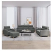 Image de Ensemble de canapés 4 pcs avec coussins Gris foncé Tissu3201545