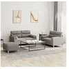 Image de Ensemble de canapés 3 pcs avec coussins taupe tissu3201599