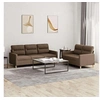 Image de Salon de jardin modulable rotin marron 2 pieces 138 x 138