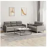 Image de Ensemble de canapés 2 pcs avec coussins Taupe Tissu3201607