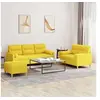 Image de Ensemble de Canapés avec Coussins 3 pcs, Canapés avec Accoudoirs, Ensemble de Meubles avec Repose-pieds Salon, 3201629