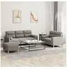 Image de Ensemble de canapés 3 pcs avec coussins taupe tissu3201631