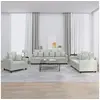 Image de Ensemble de canapés 3 pcs avec coussins Gris clair Velours3201680