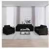 Image de 3-delige loungeset met kussens stof zwart3201774