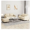 Image de Canape dangle droit fixe stable 4 places en tissu beige