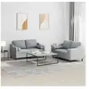Image de Ensemble de canapés 2 pcs coussins gris clair tissu3201818