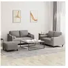 Image de 3-delige Loungeset met kussens stof taupe3201833
