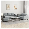 Image de Ensemble de canapés 3 pcs avec coussins Gris clair Tissu3201842