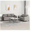 Image de Ensemble de canapés 2 pcs avec coussins taupe tissu3201857