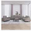 Image de Ensemble de canapés 3 pcs taupe tissu