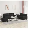 Image de 3-delige Loungeset kunstleer zwart3201919