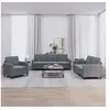 Image de Ensemble de canapés 3 pcs gris foncé velours