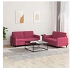 Image de Ensemble de canapés 2 pcs rouge bordeaux velours3201978