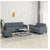 Image de Ensemble de canapés 3 pcs gris foncé velours3202025