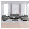 Image de Ensemble de canapés 3 pcs avec coussins Gris foncé Tissu