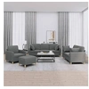 Image de 4-delige Loungeset met kussens stof donkergrijs3202079