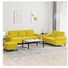 Image de Ensemble de canapés 3 pcs avec coussins Jaune Velours3202266