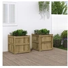Image de Jardinières 2 pcs bois de pin imprégné