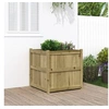 Image de Jardinière d extérieur 70x70x70 cm bois de pin imprégné
