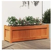 Image de Jardinière cire marron 90x31x31 cm bois de pin massif