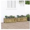 Image de Jardinières 2 pcs bois de pin imprégné