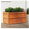 Image de Jardinière cire marron 90x50x50 cm bois de pin massif 837463