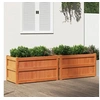 Image de Jardinières 2 pcs cire marron bois de pin massif 837464