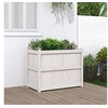 Image de Jardinière blanc 90x50x70 cm bois de pin massif 837470