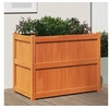 Image de Jardinière cire marron 90x50x70 cm bois de pin massif 837471
