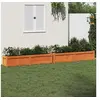 Image de Jardinières 2 pcs cire marron bois de pin massif