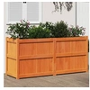 Image de Jardinière cire marron 150x50x70 cm bois de pin massif
