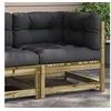 Image de Salon de jardin modulable bois gris 70 x 63.5 x 67 cm 1 personnes