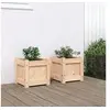 Image de Jardinières 2 pcs bois de pin massif